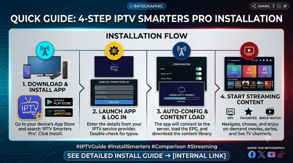 IPTV Smarters Pro installatie stappen