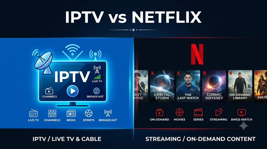 IPTV vs Netflix vergelijking