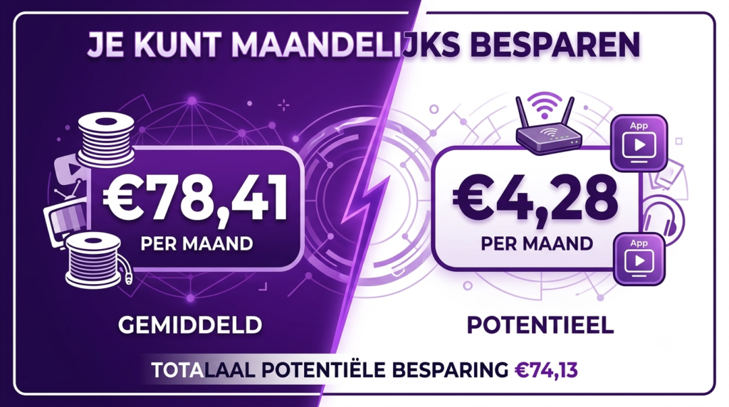 iptv vs kabel kosten besparing per maand