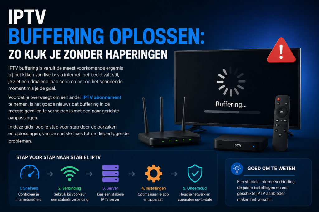 Tips om IPTV buffering op te lossen en zonder haperingen te kijken