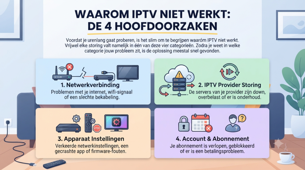 iptv werkt niet