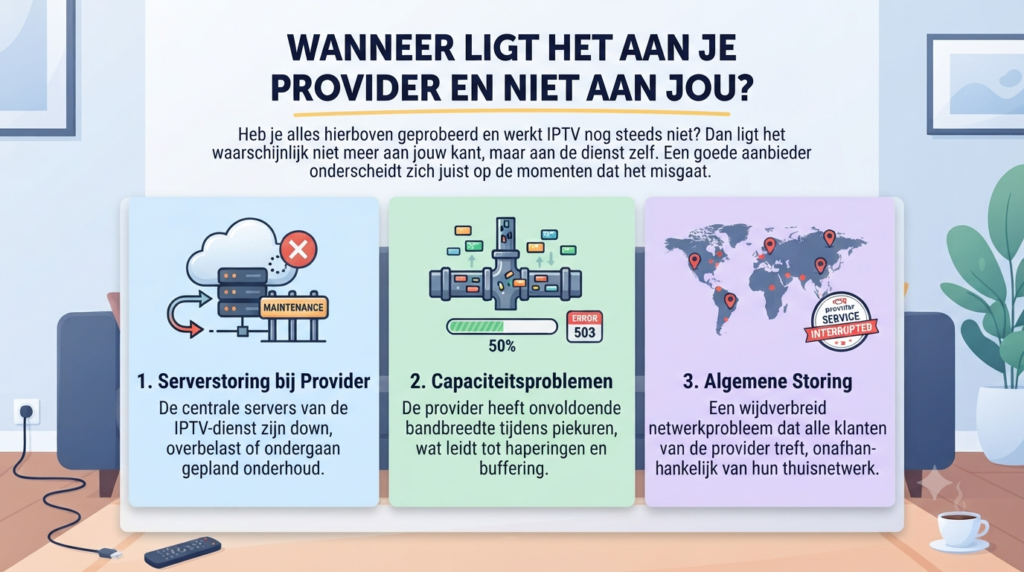 iptv werkt niet