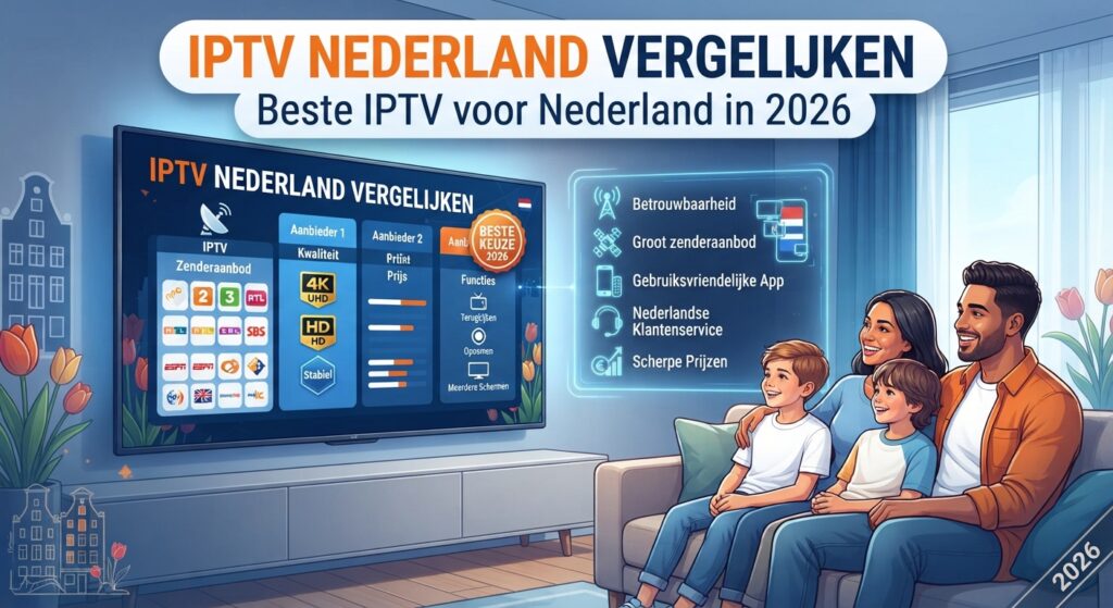 IPTV Nederland vergelijken – beste IPTV voor Nederland in 2026
