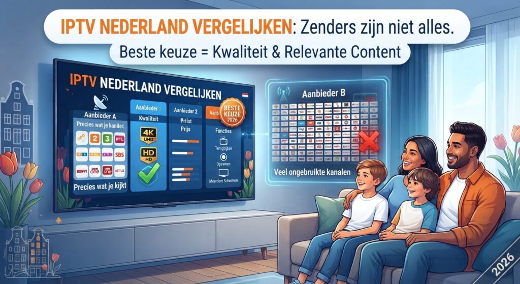 IPTV Nederland zenders en beeldkwaliteit vergelijken